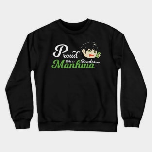 Cool Vintage Proud To Be A Manhwa Reader Crewneck Sweatshirt